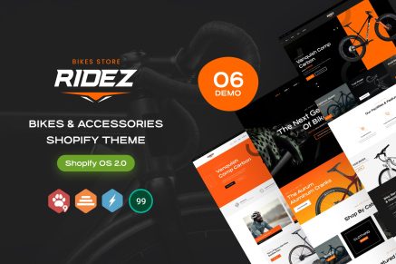 Ridez - Bike & Accessories Shopify Theme Os 2.0