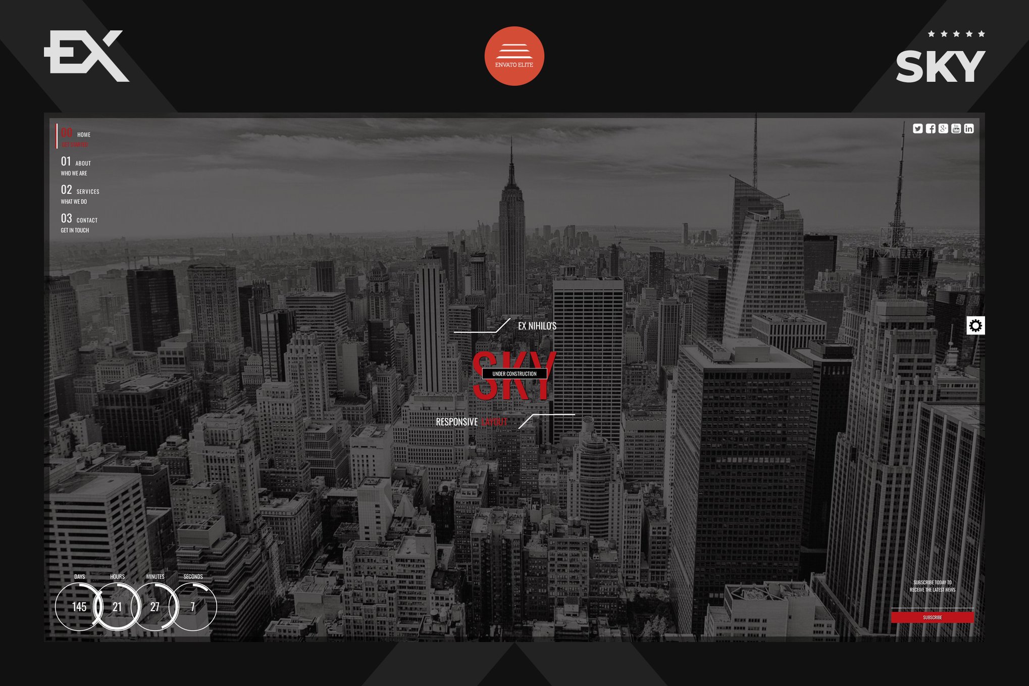 Sky - Responsive Coming Soon Page