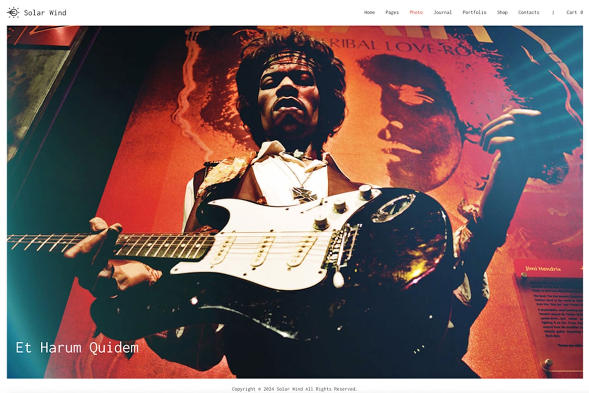 Solarwind - Photography Wordpress Theme 1.4.2