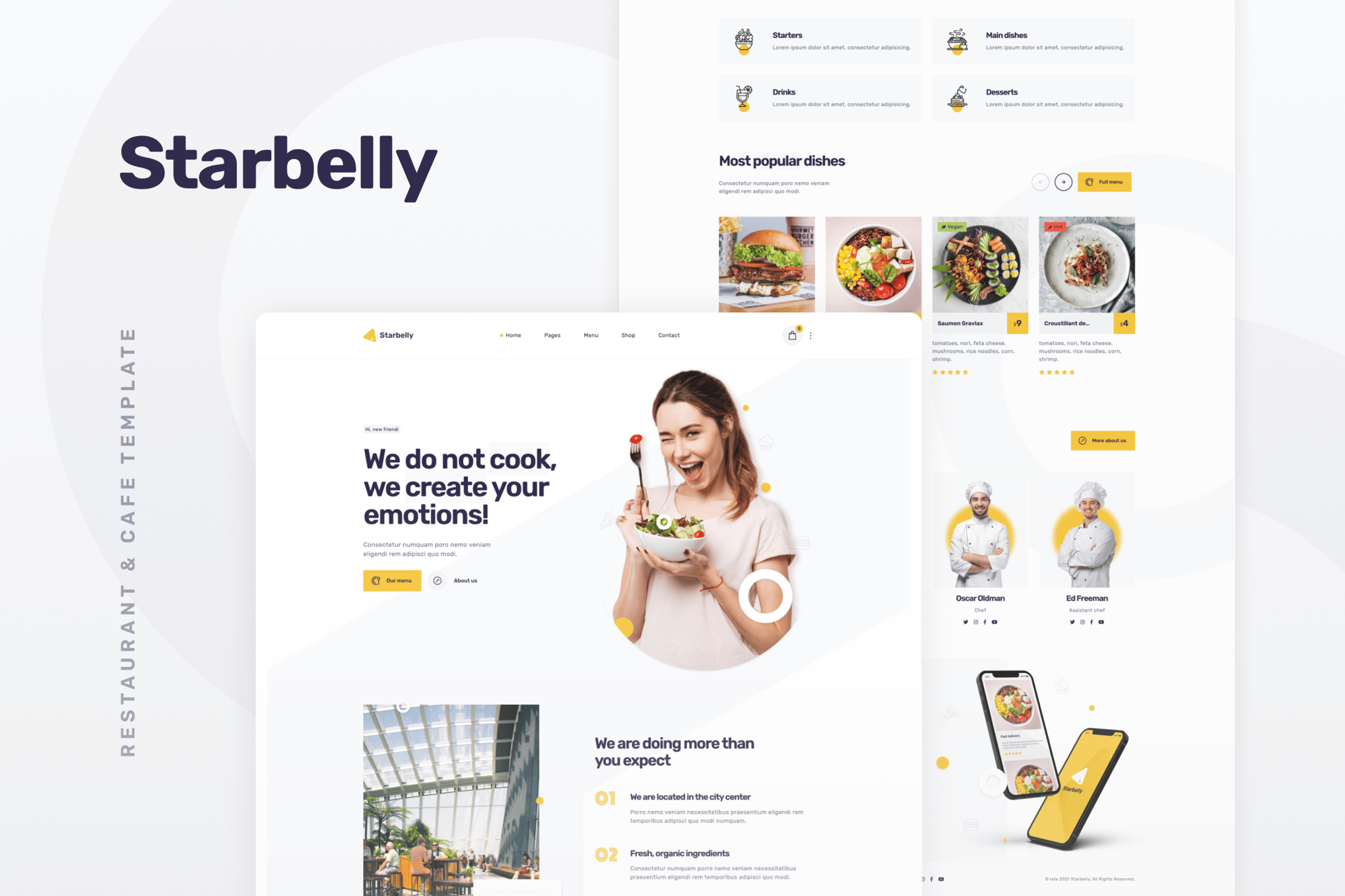Starbelly - Restaurant & Cafe HTML Template