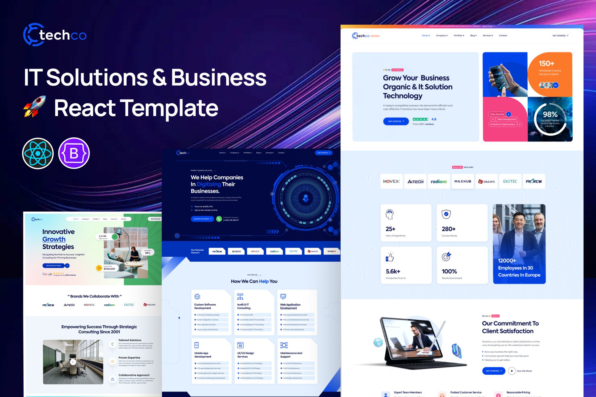 Techco - It Solutions & Business React Template