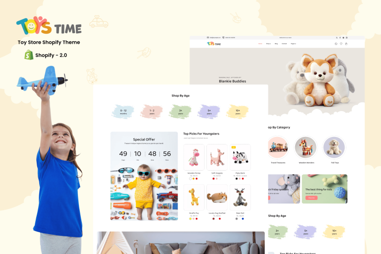 Toy Time – Kids Clothing, Toys Shopify Theme