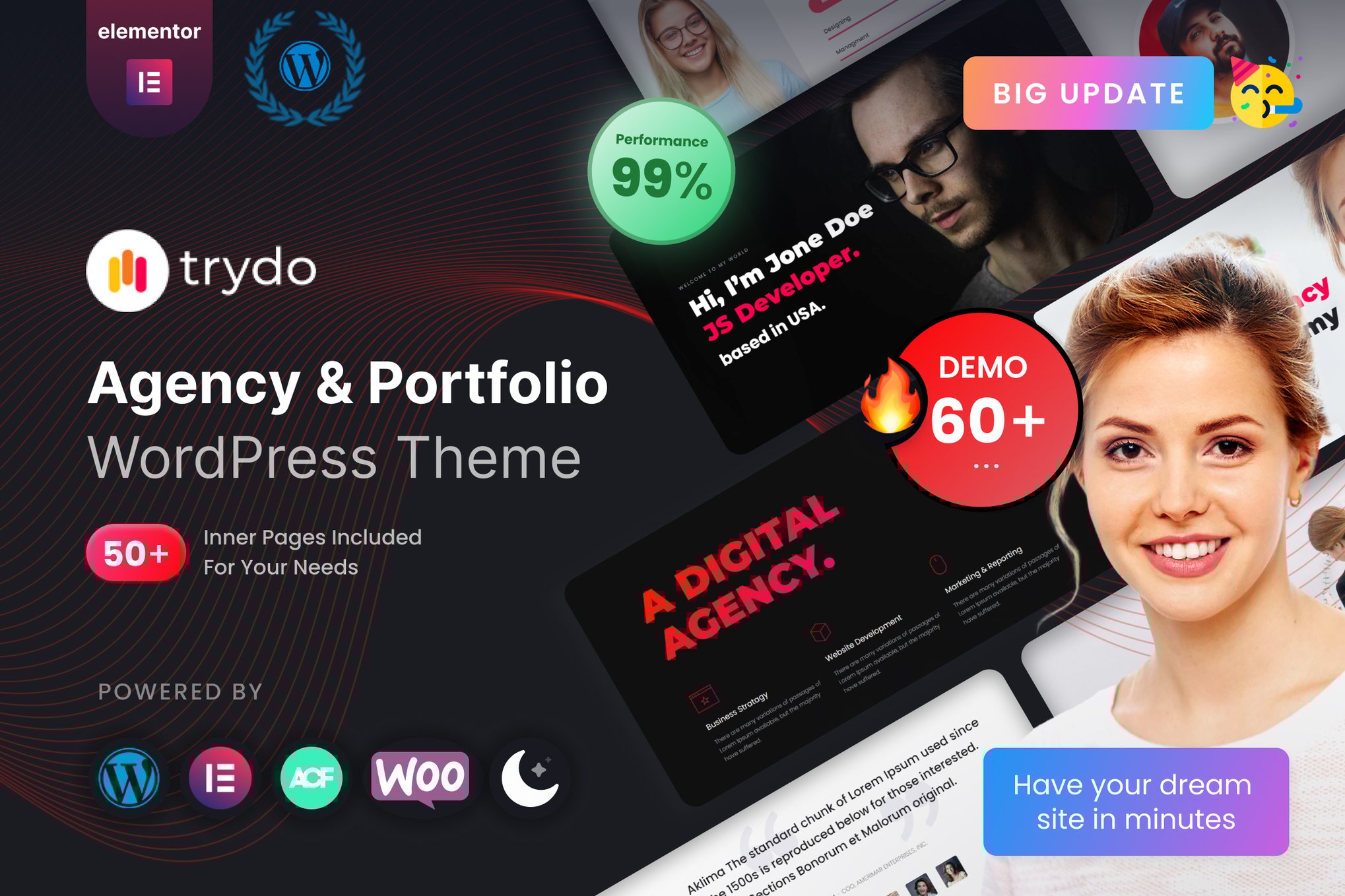Trydo - Agency & Portfolio Wordpress Theme 1.6.2