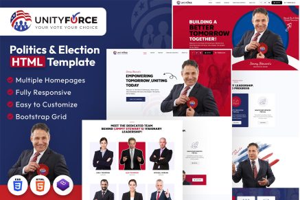 Unityforce | Politics & Election HTML Template