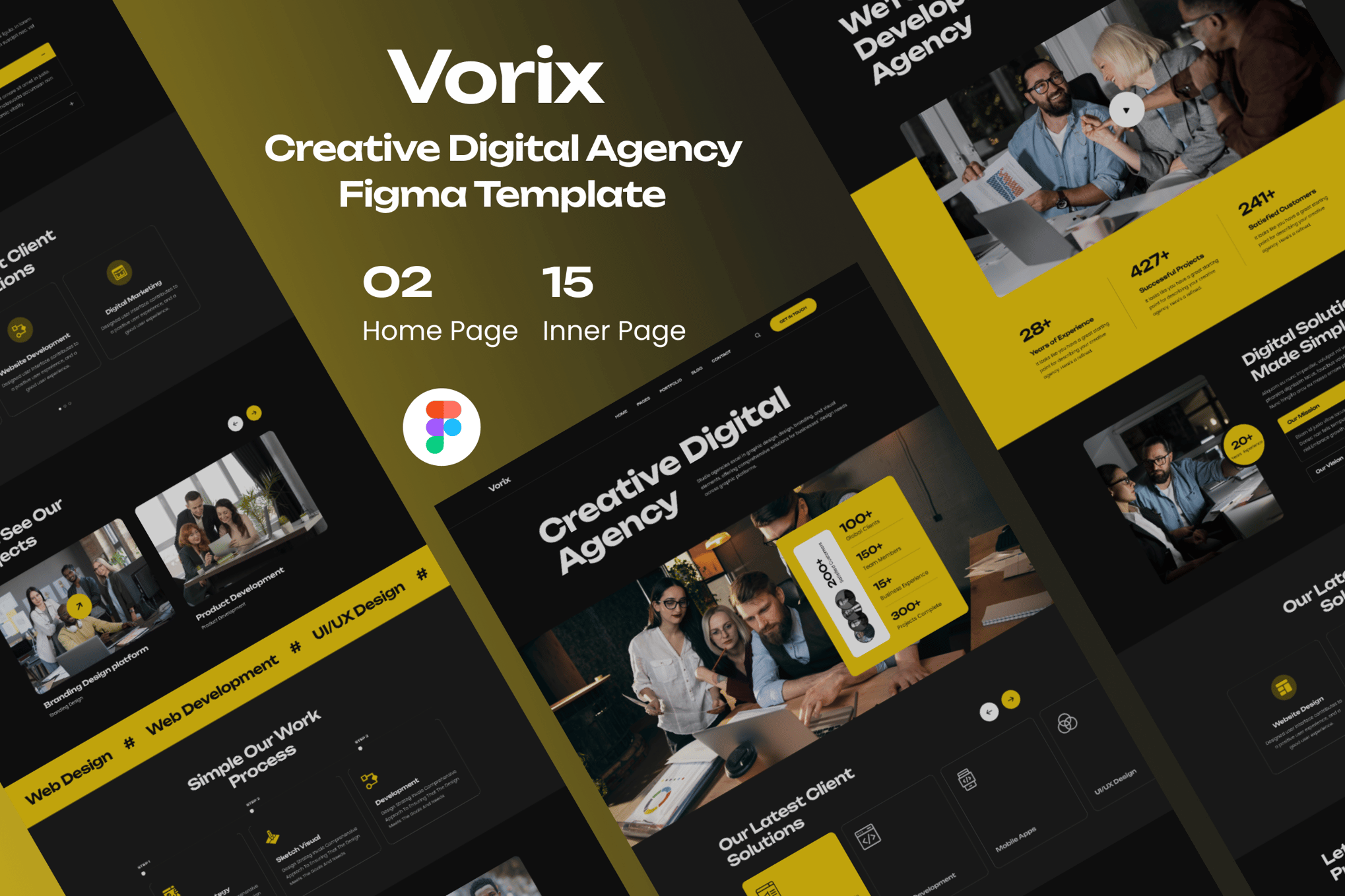 Vorix - Creative Digital Agency Figma Template