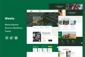 Westo – Waste Disposal Services WordPress Theme