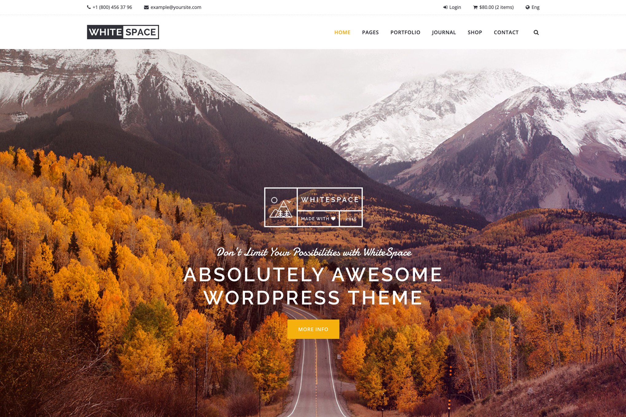 Whitespace - Portfolio Agency Website Template