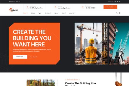 Xbuild - Factory & Industrial Business React Nextj