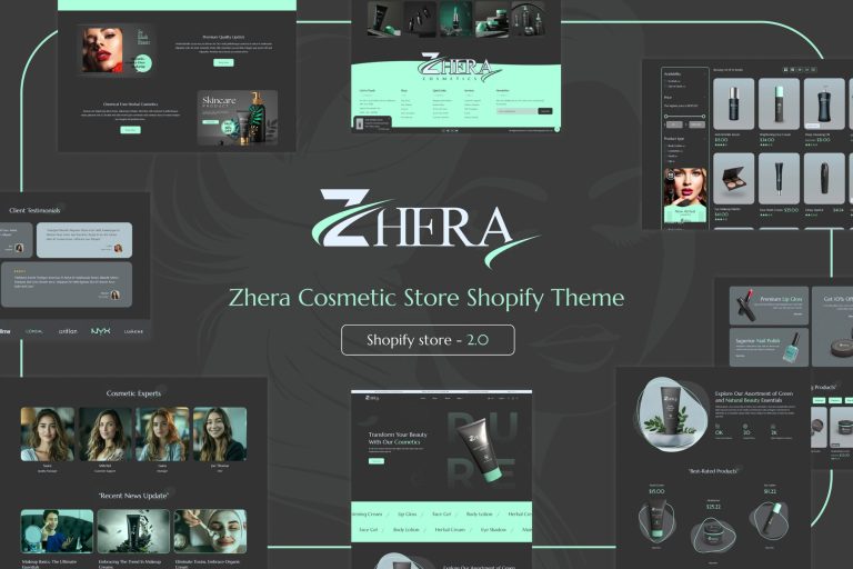 Zhera – Cosmetic Store Shopify Theme