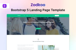 Zodkoo – Bootstrap Landing Page Template