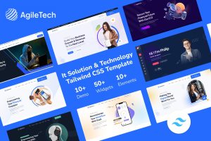 AgileTech – Tailwind CSS Multipurpose IT Solutions