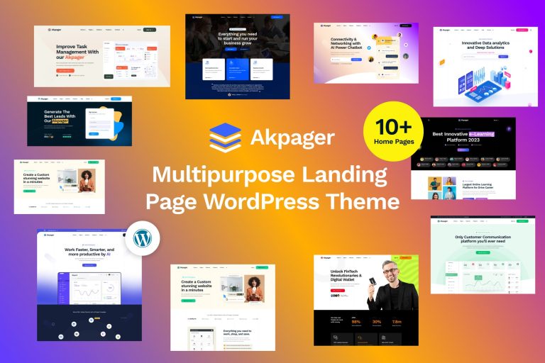 Akpager – Landing Page Elementor WordPress Theme