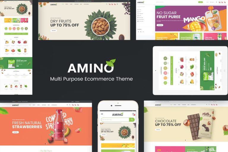 Amino – Organic & Multipurpose OpenCart Theme