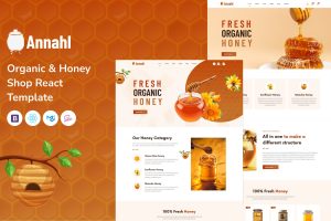 Annahl – Beekeeping and Honey Shop React Template