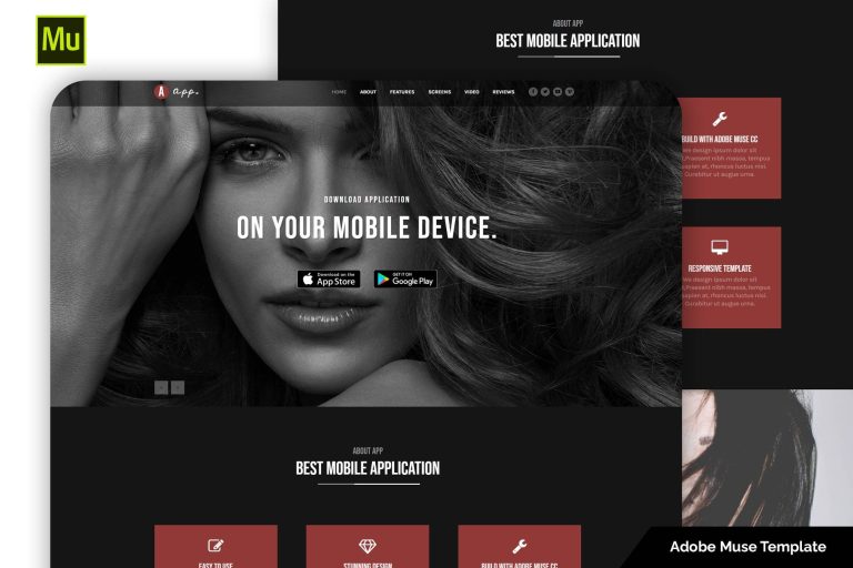 Appik – Responsive App muse Template