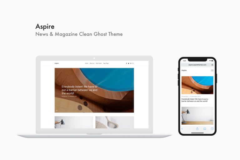 Aspire – News & Magazine Clean WordPress Theme