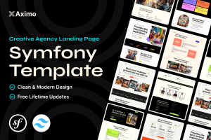 Aximo – Symfony Creative Agency Tailwind Template