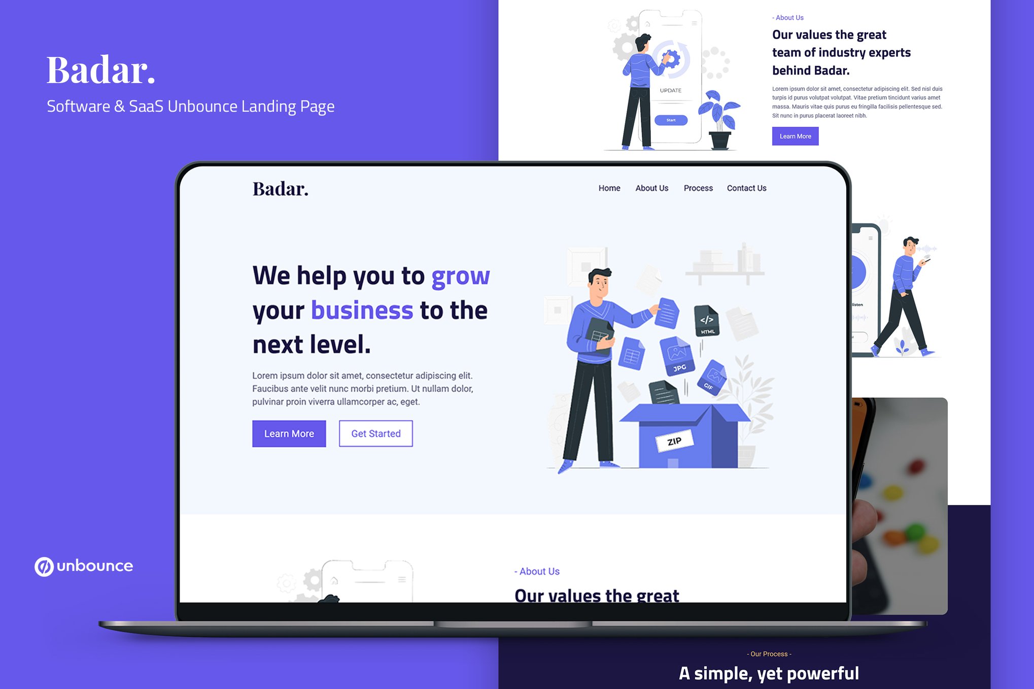 Badar — Software & SaaS Unbounce Landing Page