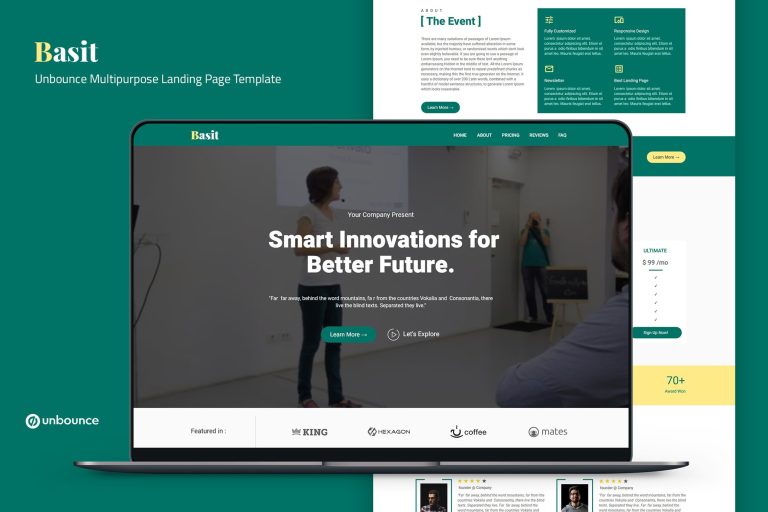 Basit — Unbounce Multipurpose Landing Page