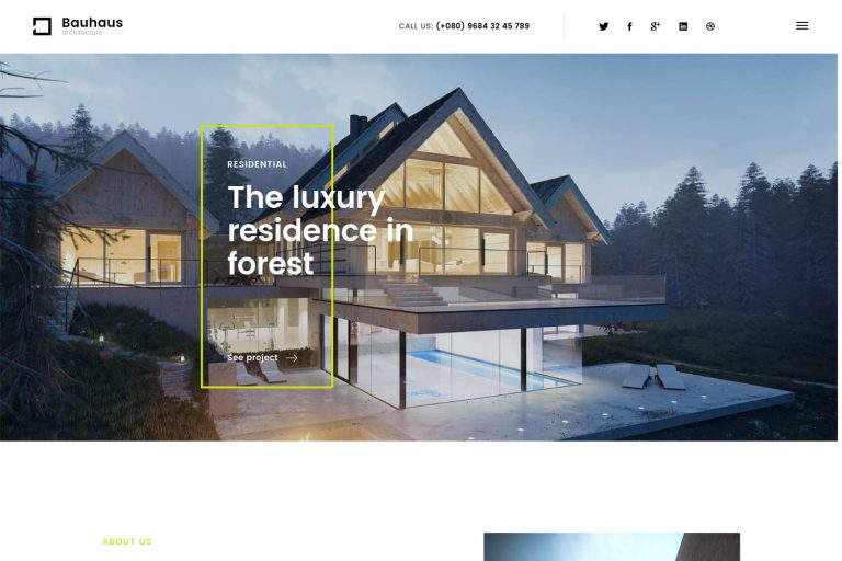Bauhaus – Architecture & Interior Drupal 8 Theme