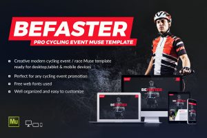 BeFaster – Cycling Mountain Bike Event Website