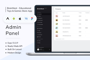 BrainNest – Educational Toys Next JS App