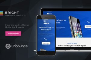 Bright – Unbounce Startup Landing Page