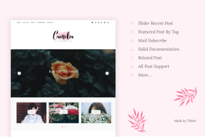 Camelia – Responsive Blogging Tumblr Theme