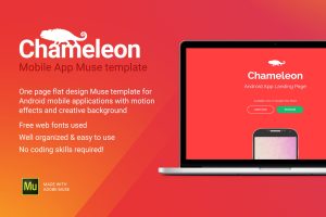 Chameleon – Android App Promo Site Muse Template