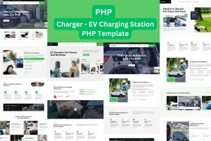 Charger EV Charging Station Business PHP Template
