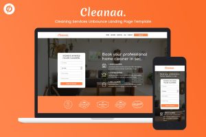 Cleanaa — Cleaning Services Landing Page Template
