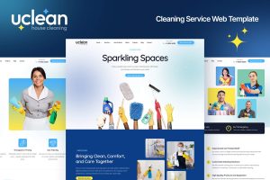 Cleaning Service Website Template – Uclean