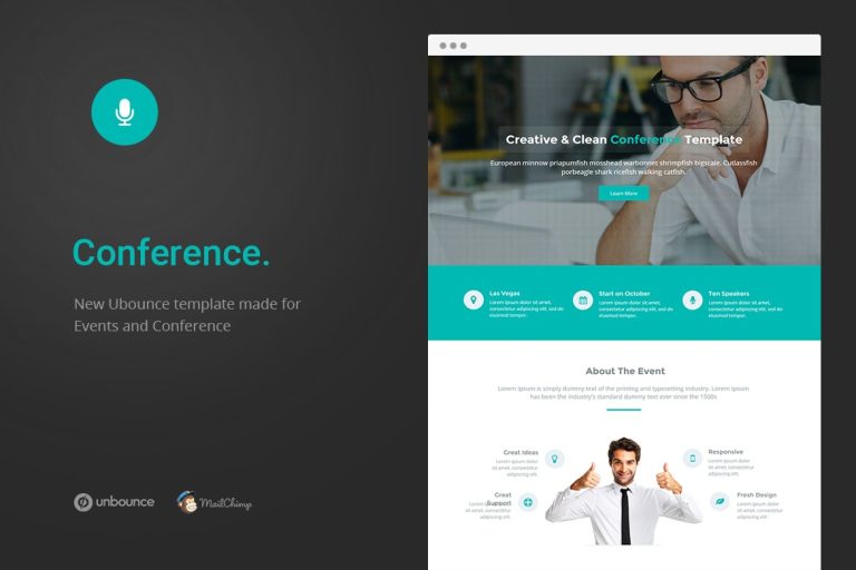 Conference – Unbounce Landing Page