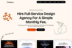 Designpro – Tailwind CSS Design Agency Template