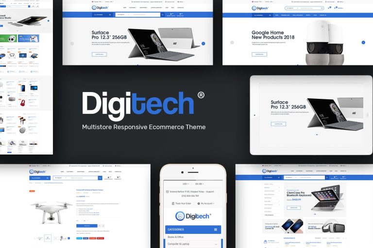 Digitech – Responsive Opencart 3.x Theme