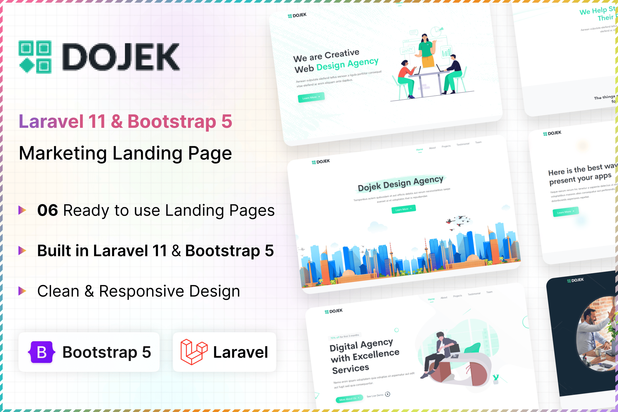 Dojek - Laravel 11 Marketing Landing Page Template