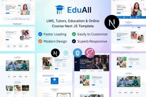 EduAll – Education & LMS Tutors React Next JS