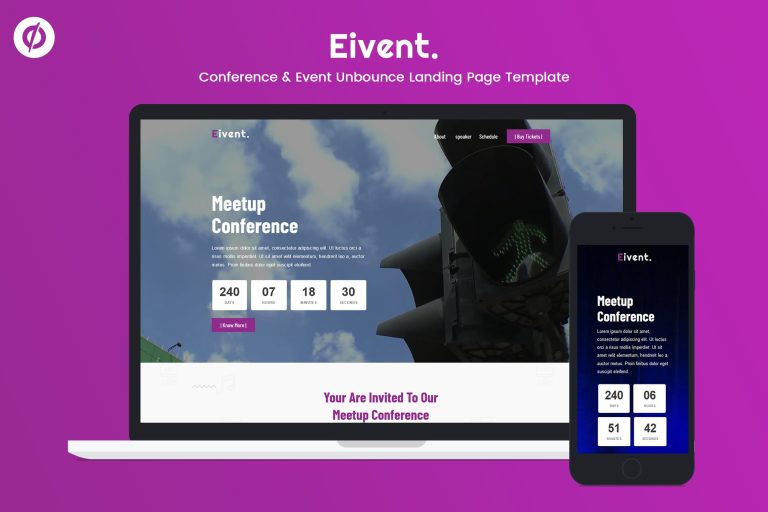 Eivent — Conference & Event Unbounce Landing Page