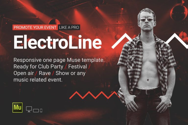 ElectroLine – Music Event Responsive Muse Template