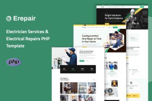 Erepair – Electrician Services PHP Template