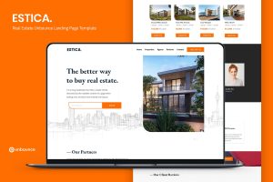 Estica — Real Estate Landing Page Template