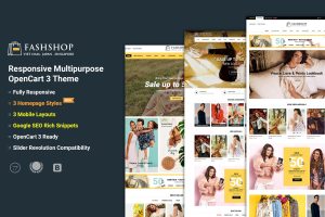 FashShop – Multipurpose OpenCart 3 Theme