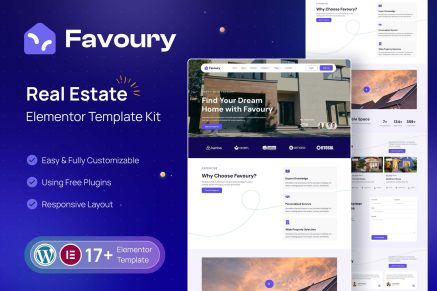 Favoury- Property Agency Elementor Template Kit