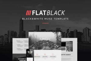 Flatblack – One Page Muse Template for Creatives