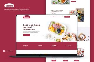 Foodera — Unbounce Food Landing Page Template
