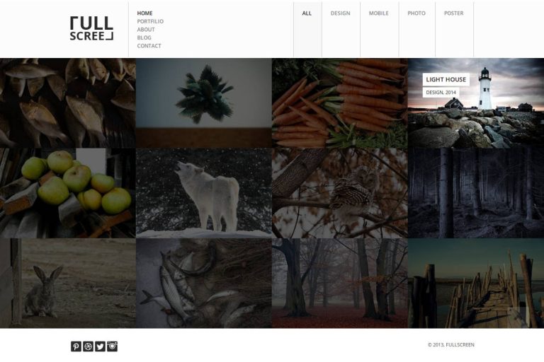 Fullscreen – Photography Portfolio Drupal Theme
