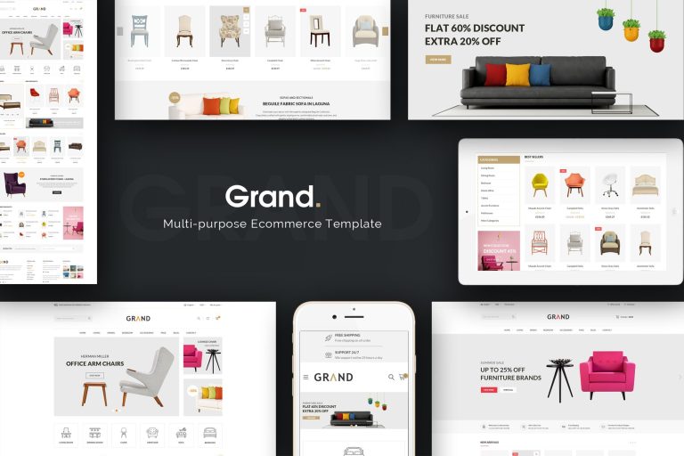 Grand – Responsive Furniture Magento Theme