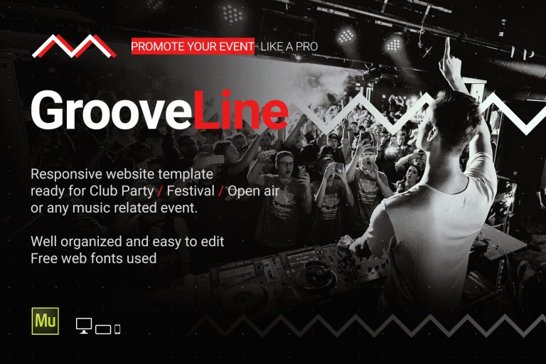 GrooveLine – Music Event / Festival Site Template