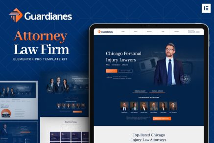 Guardianes- Attorney Law Firm Elementor Pro Template Kit