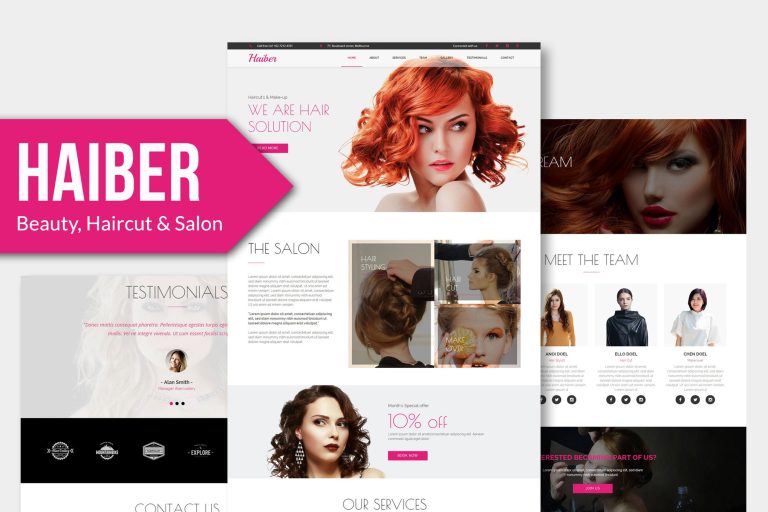 Haiber – Beauty & Make-up Muse Template